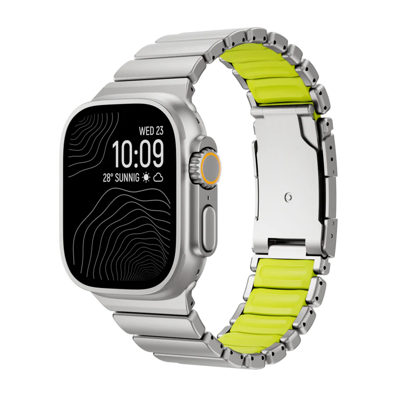 Bracelet Titane FKM pour Apple Watch