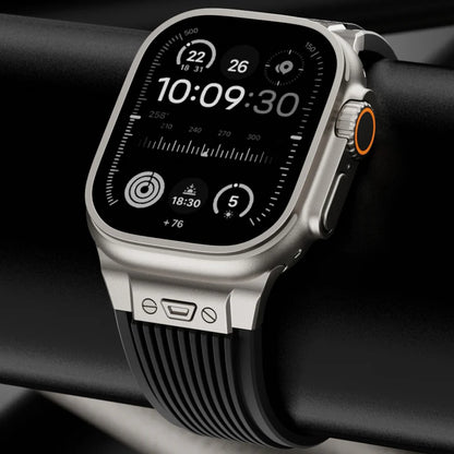 Bracelet RM en silicone épuré pour Apple Watch