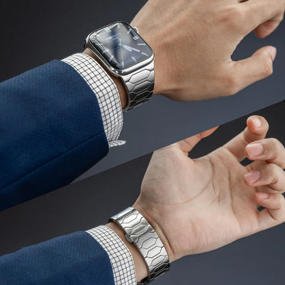 Bracelet de luxe en acier inoxydable pour Apple Watch