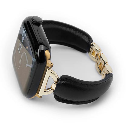 Bracelet Glamour en cuir et acier