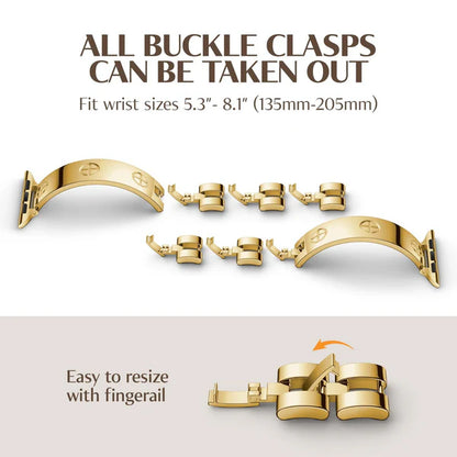 Bracelet en métal croisé Prestige pour Apple Watch