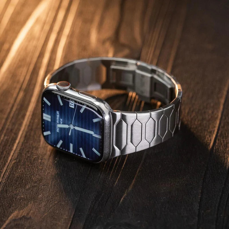 Bracelet de luxe en acier inoxydable pour Apple Watch