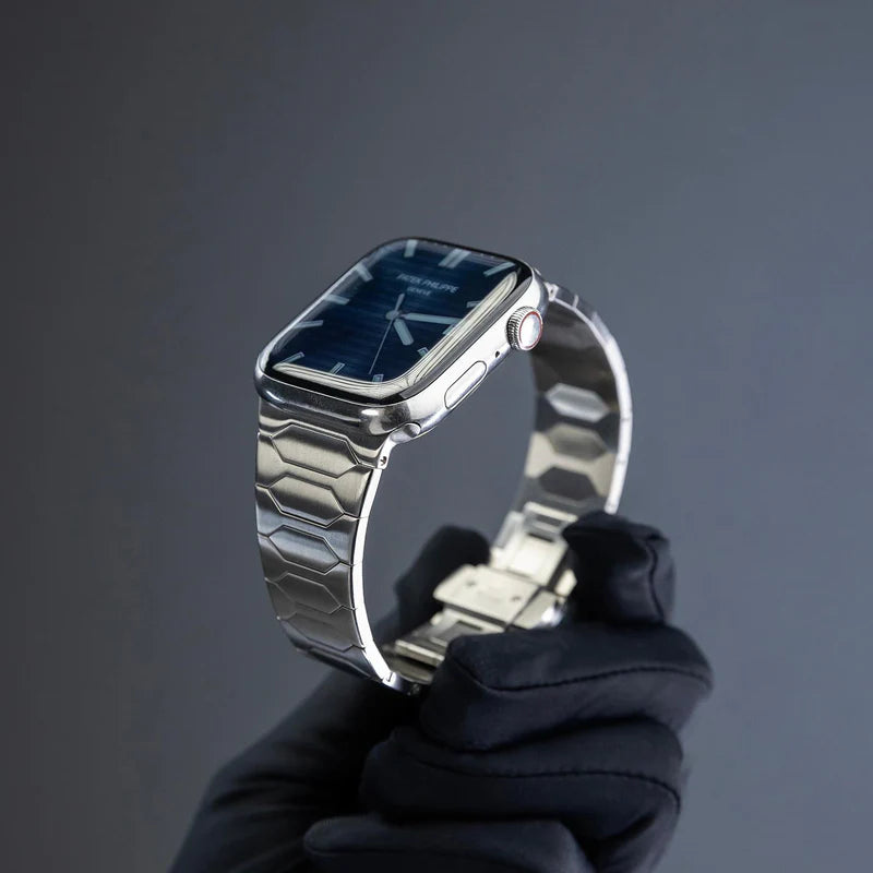 Bracelet de luxe en acier inoxydable pour Apple Watch