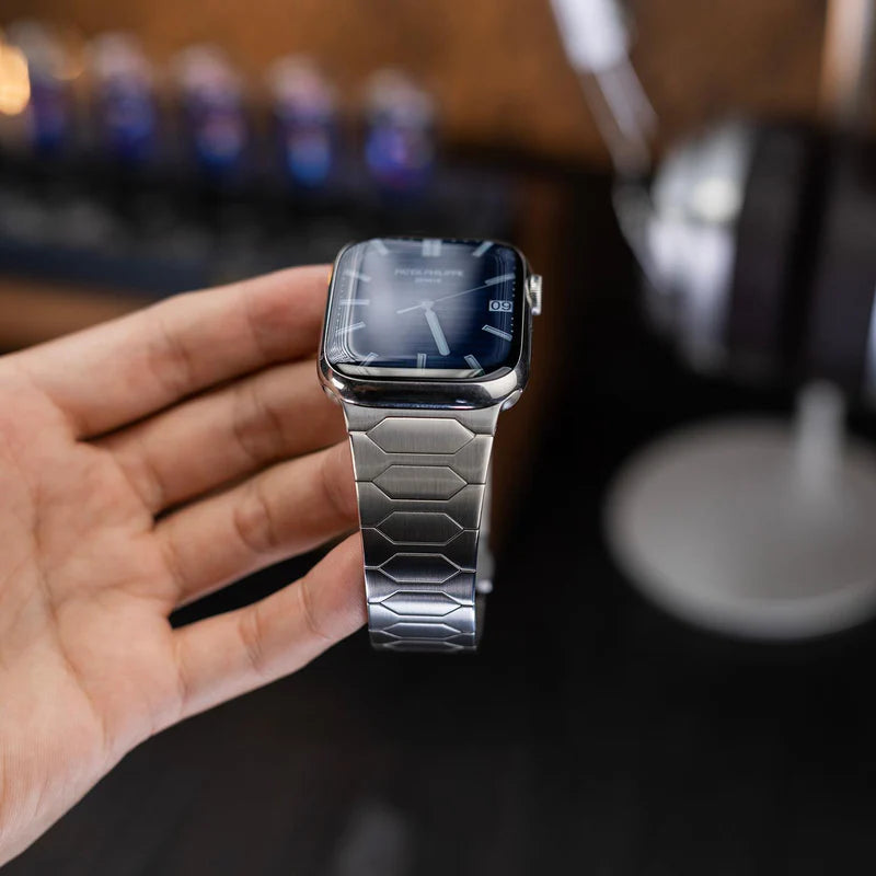 Bracelet de luxe en acier inoxydable pour Apple Watch