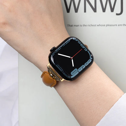 Bracelet Glamour en cuir et acier