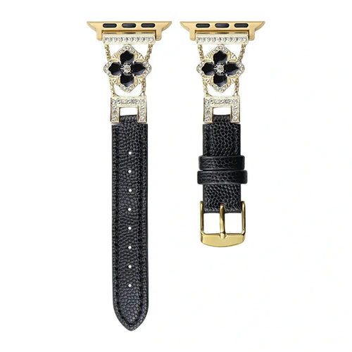 Bracelet Scintillant en cuir pailleté