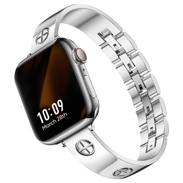 Bracelet en métal croisé Prestige pour Apple Watch