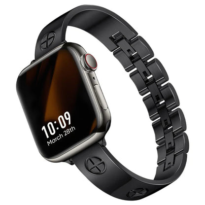 Bracelet en métal croisé Prestige pour Apple Watch