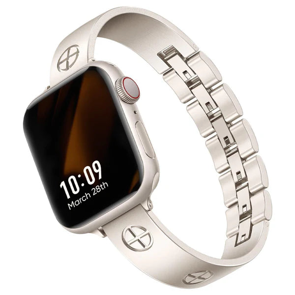 Bracelet en métal croisé Prestige pour Apple Watch