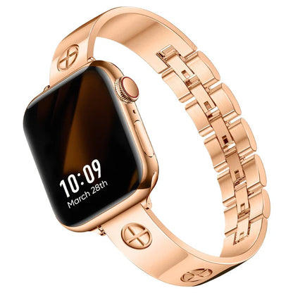 Bracelet en métal croisé Prestige pour Apple Watch